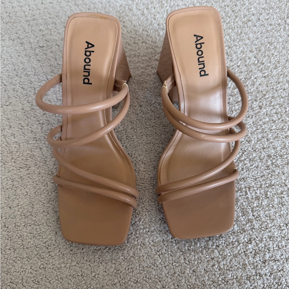 Abound Women's Brown Strappy Heels